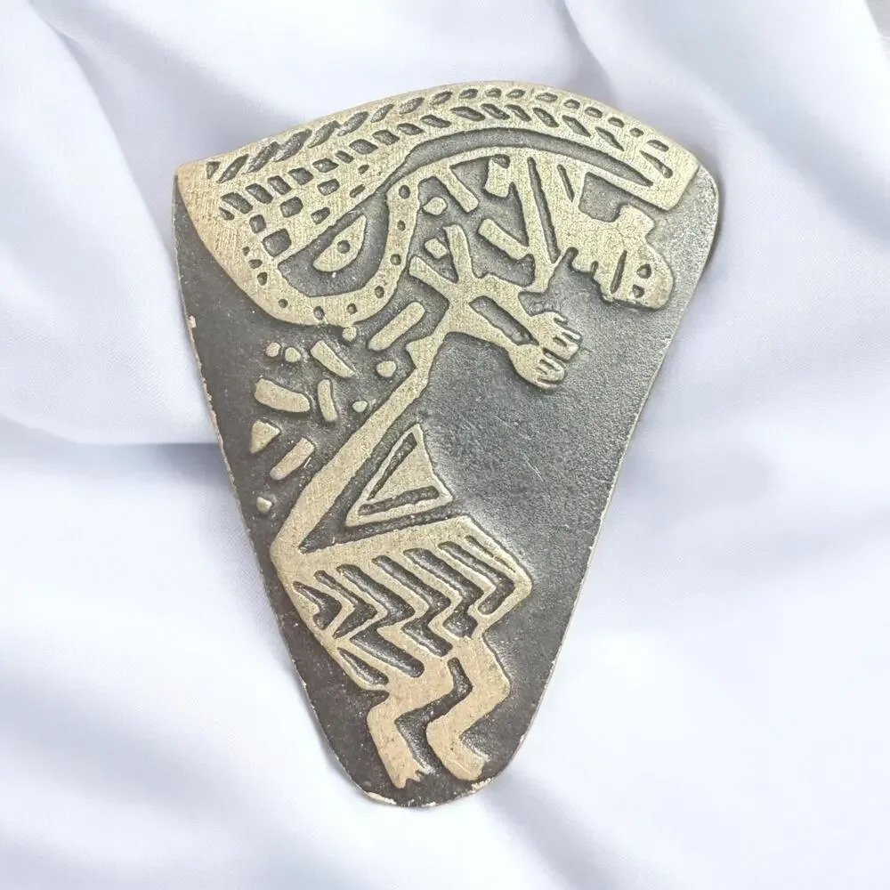 Urban Fetishes ‘Dancer’ Pewter Pin designed by Alice Seely Tribal Art